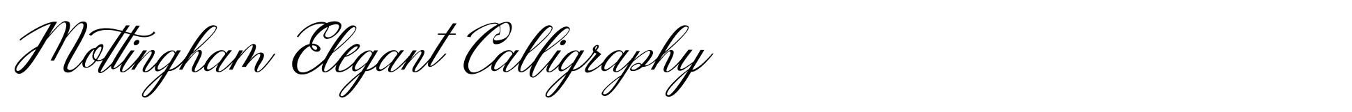 Mottingham Elegant Calligraphy